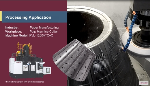 FVL-1250VTC+C_Paper Manufacturing│Pulp Machine Cutter Processing Application